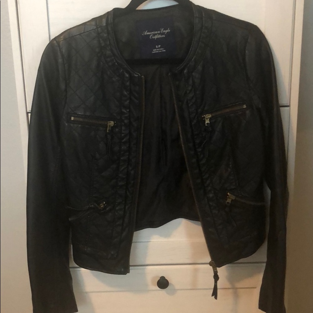 American Eagle leather jacket